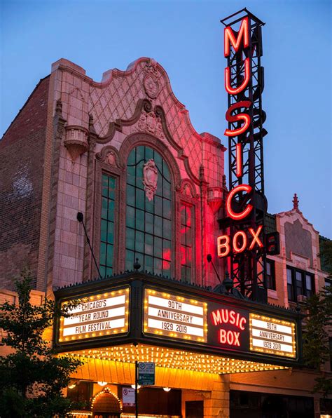 Music box chicago - Music Box Theatre Melissa Schmitz 2019-03-29T20:46:54-05:00 January 15th, 2019 | For the last two decades, the Music Box Theatre has been the premiere Chicago venue for independent and foreign films, and is currently the largest full-time operating film theater in Chicago.